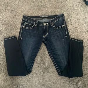 Express Stella low rise jean legging 4s